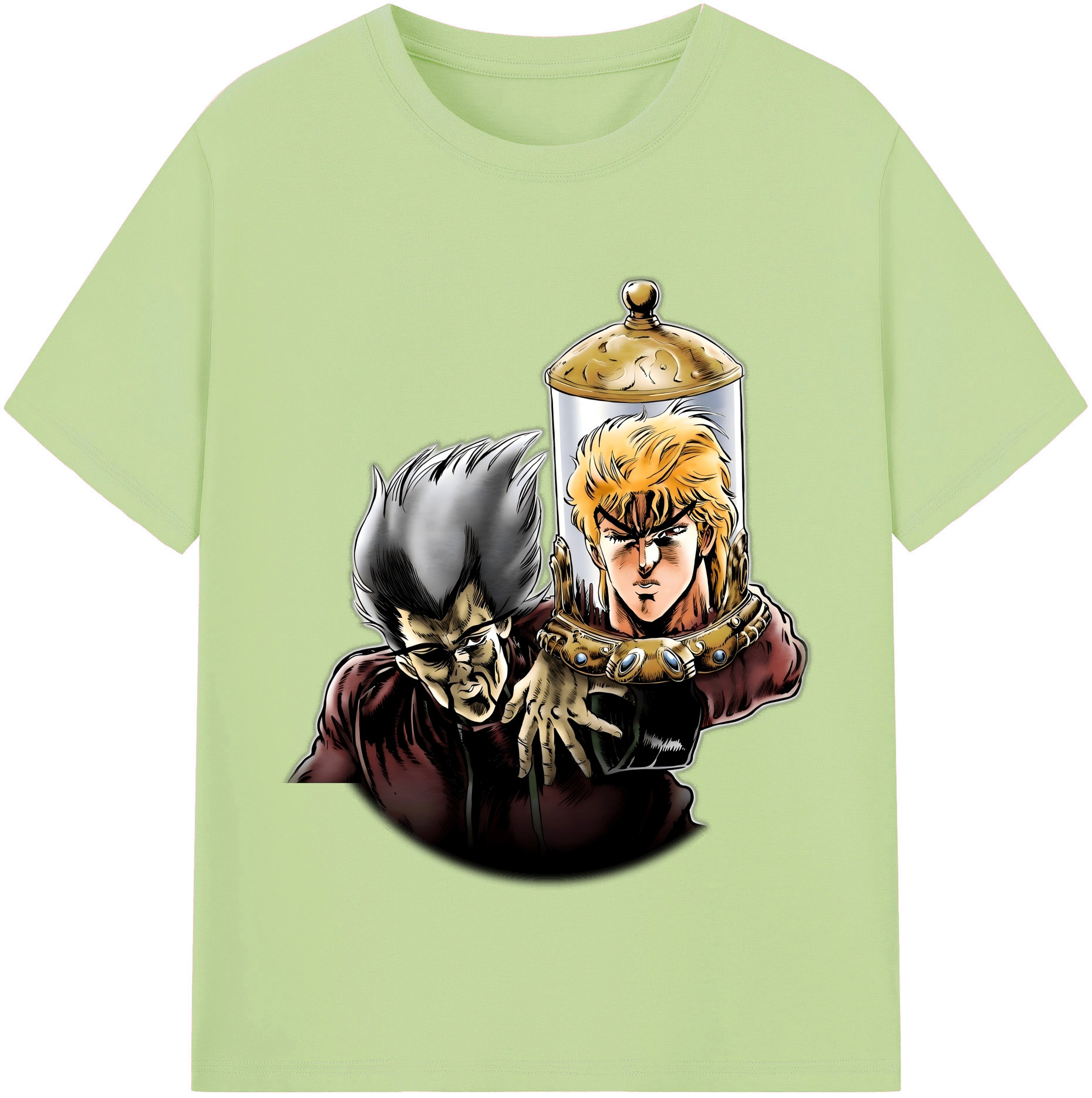 （画像用） ジョジョの奇妙な冒険 ディオ?ブランドー JoJo's Bizarre Adventure Dio Brando 綿100％半袖Tシャツ（フロントプリント）